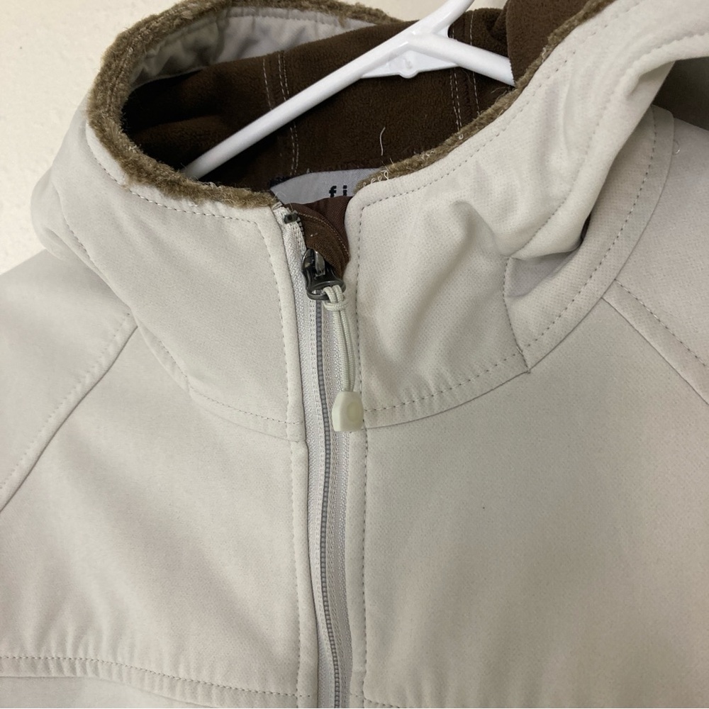 Fjall Beige Softshell Jacket Parka  Womens Sz S - Picture 3 of 15